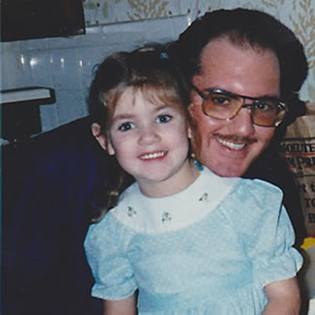 Cassandra with her dad