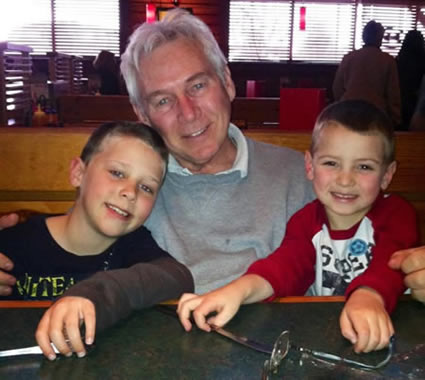 Ed Ryan with grandsons