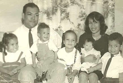 Rita Hicks and her family