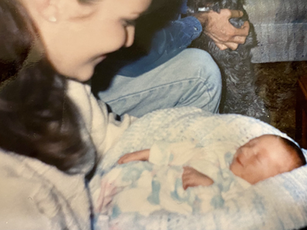 Tristan Daily with mom